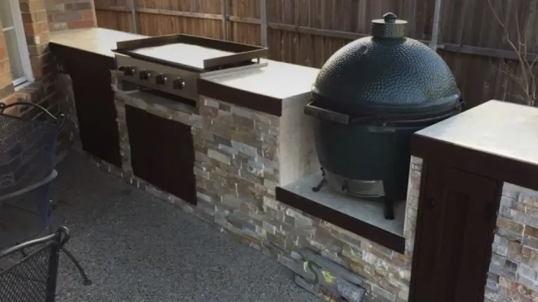 Concrete Brickwork Grilling Space Raleigh NC